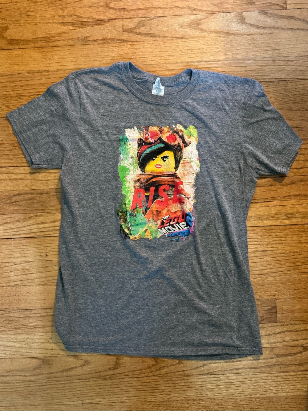 The LEGO Movie Gray Graphic Tee - Rise Wyldstyle Design